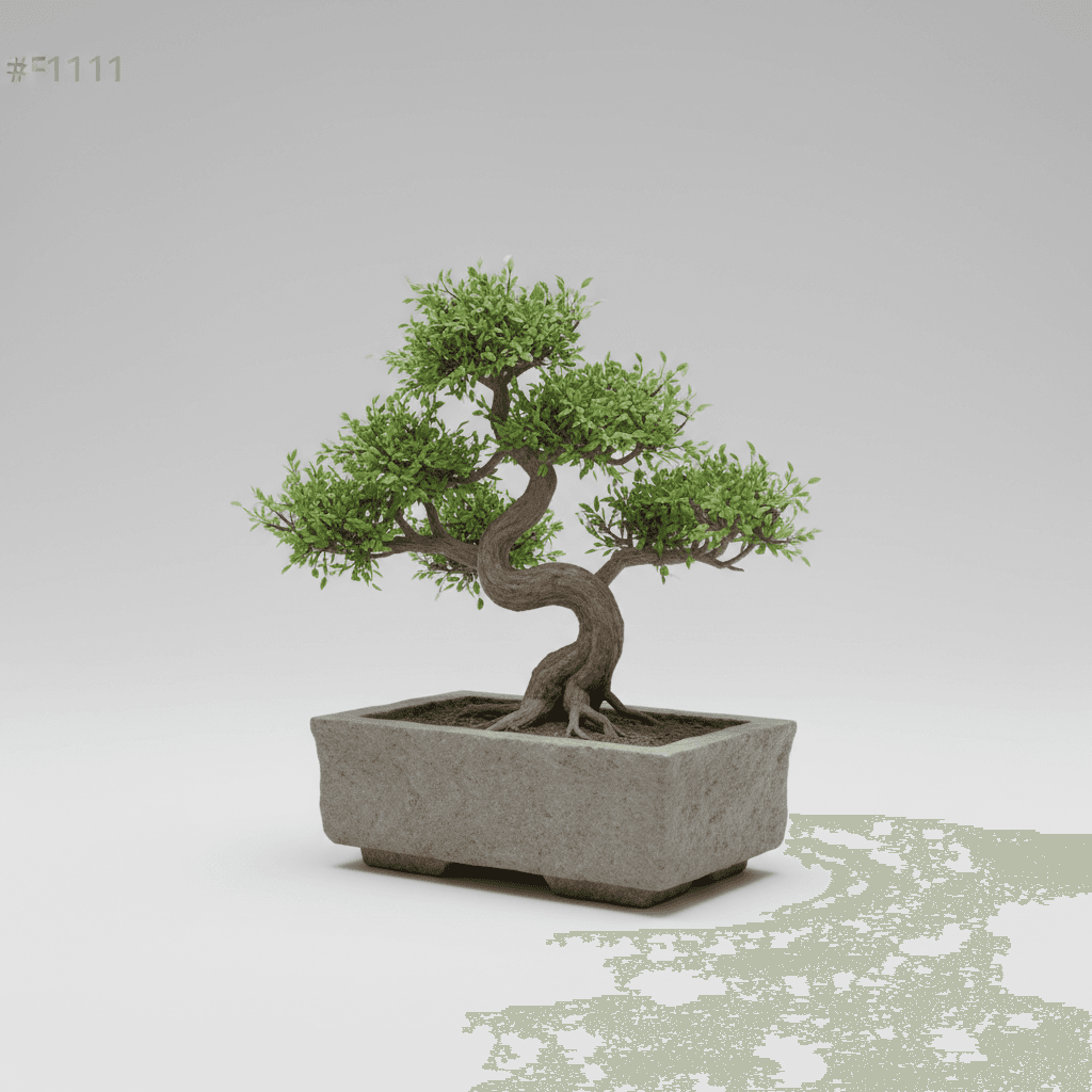 Potted Bonsai Stone Planter
