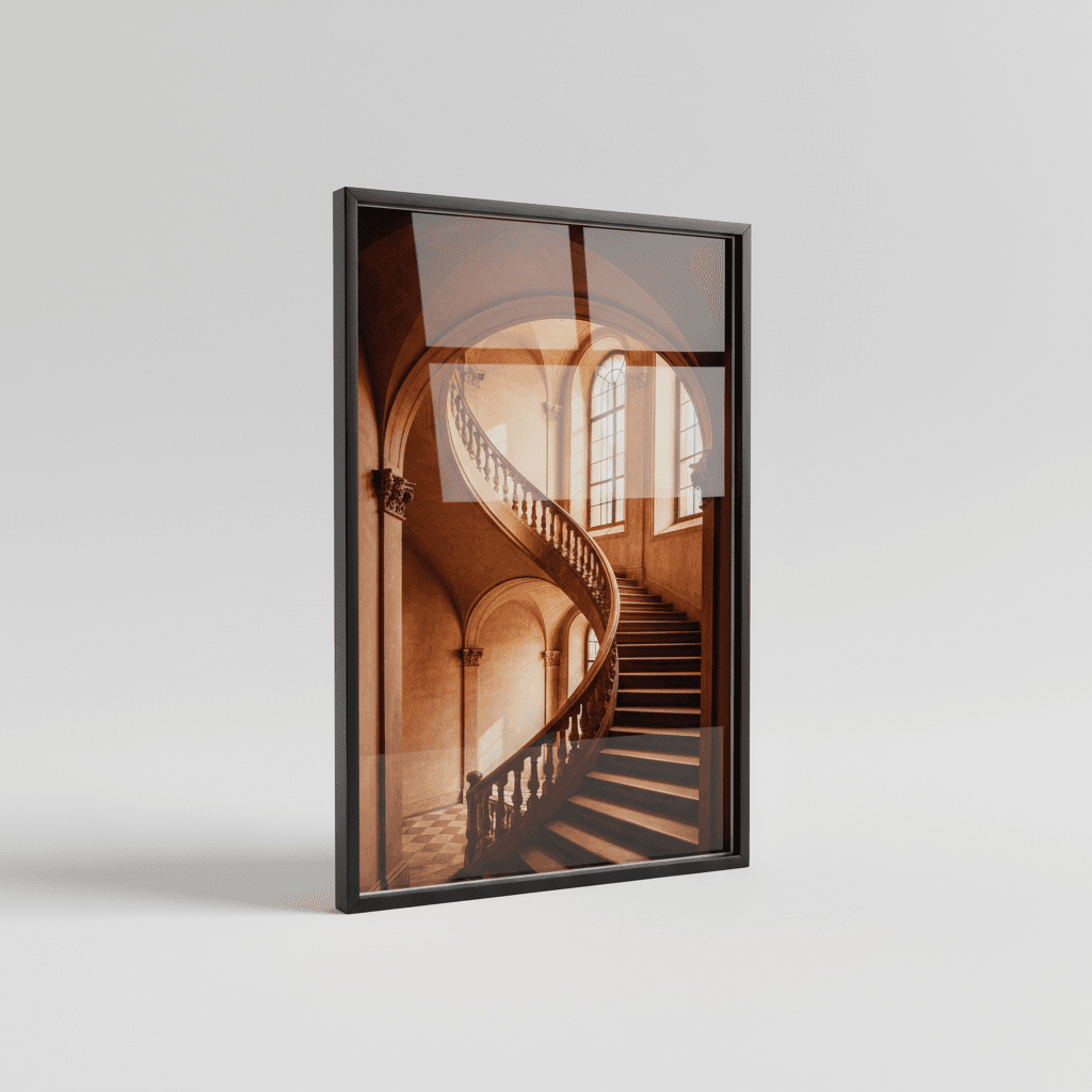 Glass Framed Architectural Wall Art