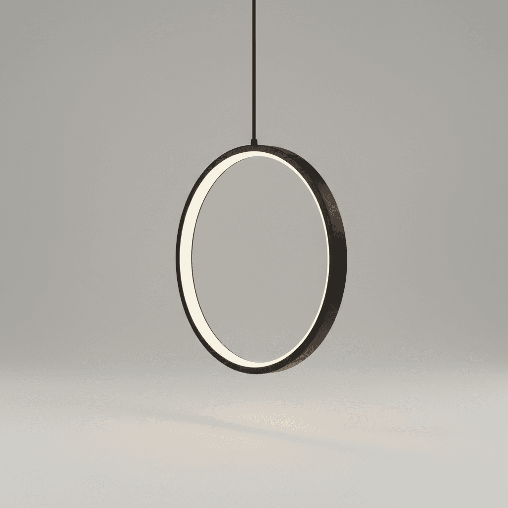 Black Metal Ring Pendant