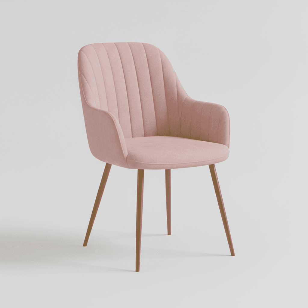 Channel-Back Upholstered Dining Chair