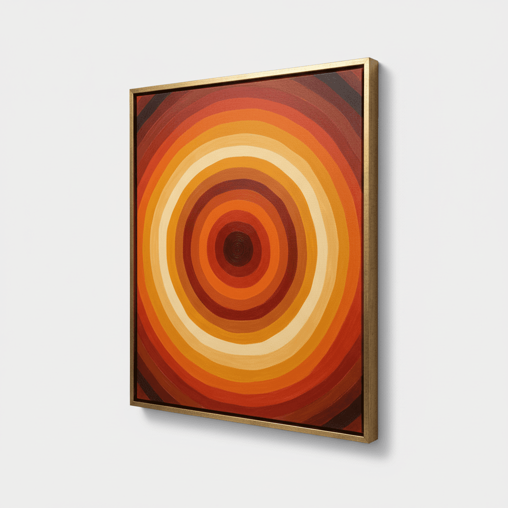 Oversized Circular Canvas Art